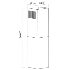 Rallonge De Cheminee Ajustable Pour Hotte Milano De Turin Acier Inoxydable 2 Pieces Tu18803s H Rona
