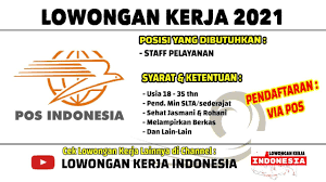 Dompet dhuafa riau membuka lowongan kerja mei 2021 untuk ditempatkan pada posisi staff program. Lowongan Kerja Bumn 2021 Kantor Pos Tanjung Pandan Lowongan Kerja Bangka Belitung Loker Januari Youtube