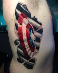Captain america tattoo designs for men and women1 (28). Updated 40 Heroic Captain America Tattoos