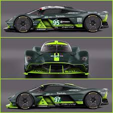 Aston Martin Valkyrie Version Le Mans Magnifique Racing Car Design Aston Martin Sports Car Racing