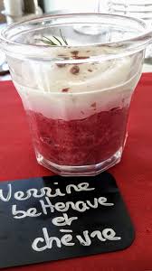 Les Produits De Normandie Sont A La Carte Du Bouchon Normand Au Havre Verrine Betterave Chevre Verrines Betterave Plat Du Jour