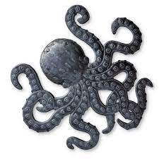 Octopus Metal Wall Art Sea Life Ocean Decor Ocean Themed Artwork 14x 15 You Can Find Out More Details At The Ocean Decor Metal Wall Art Hanging Wall Decor