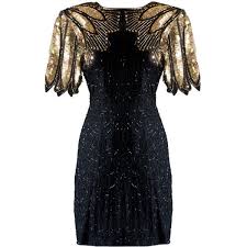 Winged Warrior Dress 320 Found On Polyvore Gold And Black Dress Gold Dress Short Black Short Dress