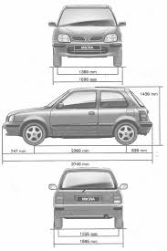 Nissan Micra Blueprint Micra K11 Nissan Nissan March