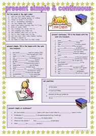 Present Simple And Continuous Worksheet Free Esl Printable Worksheets Made By Teachers English Grammar English Grammar Exercises Learn English