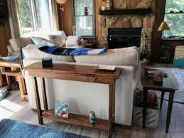 60 Inch Rustic Console Table Extra Narrow Sofa Table Entryway Etsy In 2020 Rustic Console Tables Rustic Consoles Narrow Sofa Table