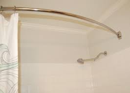 Buy products such as bath bliss curved chrome shower rod at walmart and save. At What Height Should A Shower Curtain Be Installed Gerwerken Crafts