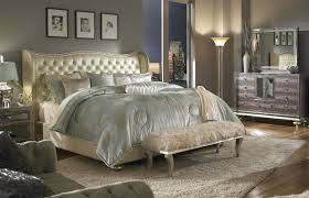 Beatrice Four Piece King Bedroom Set Pearl Finish Huffman Koos Furniture Bedroom Design Chic Bedroom Mirrored Bedroom Furniture