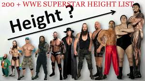 Celebrities Height Charts Wwe And Tna Male Wrestlers Height