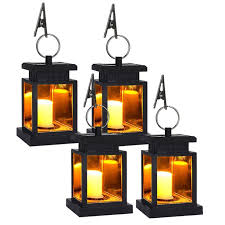 Topchances Solar Lights Solar Lanterns Dancing Flame Outdoor Hanging Lanterns Lights Decoration Lighting Solar Powered Waterproof Umbrella Lanterns Night Light Auto Sensor For Garden Patio Yard Walmart Com Walmart Com