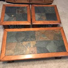 Find the best concrete coffee tables for your home in 2021 with the carefully curated selection available to shop at houzz. Find More Solid Wood Slate Top Coffee And End Table Set With Metal Accents For Sale At Up To 90 Off