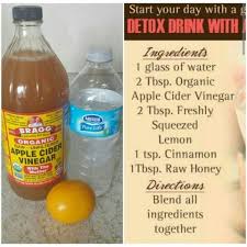 Apple Cidar Vinegar Detox That I Will Be Trying For A Week Homemade Detox Drinks Detox Drinks Apple Cider Vinegar Detox