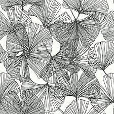 Amazon Com Roommates Black Gingko Leaves Peel And Stick Wallpaper Home Improvement Black And Grey Wallpaper Peel And Stick Wallpaper Gingko Leaves