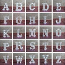 Led Marquee Letter Lights Retro Alphabet Circus Style Light Up Sign Decor Lamp Ebay