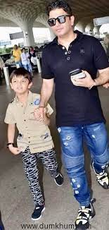 | don't mess with me: Bhushan Kumar Along With Wife Divya Khosla Kumar And Son Spotted At Mumbai Airport Today Dumkhum