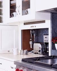 This Kitchen Has Such A Cool Hidden Alcove For Its Appliances And We Think Its Awesome Does Your Kitchen Have Kitchen Design Hidden Kitchen Kitchen Appliances