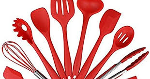 Candora 10 Pcs De Cuisson Des Outils De Cuisson En Silicone De Cuisine Utensils Tongs Fouet Brosse Spatule Ustensile Cuisine Ustensile Ustensiles De Cuisson