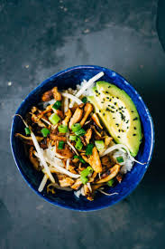 Vegan Shiitake Donburi Well And Full Recipe Donburi Recipe Veggie Recipes Recipes