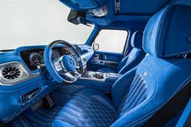 Brabus Stikt Blauwste Interieur Ooit In De Mercedes Amg G 63 Mercedes G Wagon Interior Mercedes Mercedes Amg
