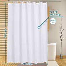 Lanmeng Curtain Bathroom Quality Washable In 2020 Long Shower Curtains Extra Long Shower Curtain Bathrooms Remodel