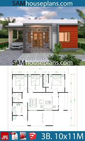 You can choose a small house plan that works for your lifestyle small house plans can vary in the number of bedrooms available. House Plans 10x11 With 3 Bedrooms Sam House Plans House Construction Plan House Plan Gallery Beautiful House Plans