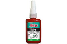 Akfix L270 Threadlocker High Strength - High-strength permanent threadlocker for large bolts and studs. Withstands extreme vibrat…