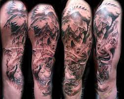 Angel With Demon Tattoo On Sleeve