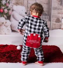 Personalized Christmas Pajamas Baby Boy