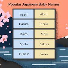 The social security administration (ssa) compiles a list of the most popular baby names over the past 100 years. Popular Japanese Baby Names