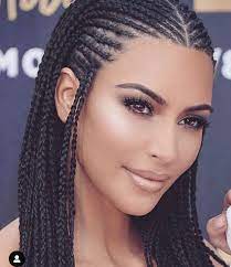 It will offer your hair rest and also prevent it from harsh environmental factors. Pin By Glendysolarte On Kim K Slays Hair Styles Kardashian Hair Cornrow Hairstyles