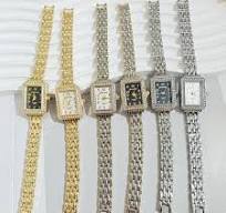 Fashion Square Diamond Women's Quartz Watch Luxury Alloy ...