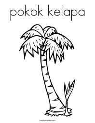 1) if you have javascript enabled you can click the print link in the top half of the page and it will automatically print the coloring page only and ignore the advertising and navigation at the top of the page. Pokok Kelapa Coloring Page Twisty Noodle