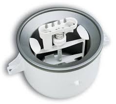 The kitchenaid power hub connector at the top front of every mixer connects to dozens of different appliance attachments, including pasta makers, juicers, shredders. Buy Kitchenaid Stand Mixer Ice Cream Maker Attachment For 4 8 L Bowl Lift Stand Mixer Online At Low Prices In India Amazon In