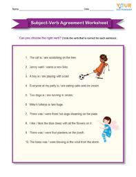 Check your level of preparation with the practice exercises based on subject verb agreement. Subject Verb Agreement Worksheet
