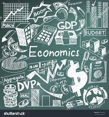 Economics And Financial Education Handwriting Doodle Icon Of Banknote Money Currency Investment Profit Graph Laundry Symbols Giclee Art Print Lantern Press