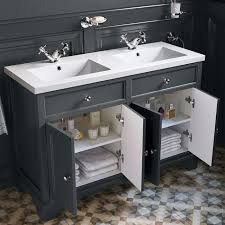 Vanity, countertop and 17 3/4 sink 40 1/8x19 1/4x28 3/8 $ 579. 1200mm Loxley Charcoal Double Basin Vanity Unit Floor Standing Sink Vanity Unit Double Sink Vanity Vanity Sink