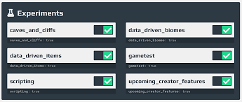 There are two different ways to enable experimental features on your server. Enabling Experimental Gameplay Minecraft Bedrock Edition Aternos