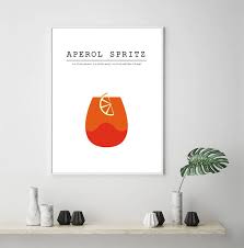 Aperol Spritz Poster Cocktail Print Cocktail Art Aperol Etsy Cocktail Art Aperol Spritz Spritz