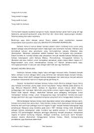Bahasa malaysia satu anugerah yang perlu dipertahan dan dihayati setiap warga bangsa malaysia. Teks Syarahan