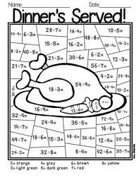 Thanksgiving Division Color By Number Thanksgiving Division Math Division Free Math Resources
