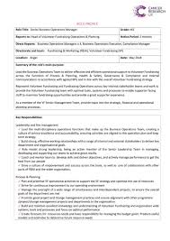 They are sometimes known as a chief operating officer or coo. Cancer Research Uk Vf Senior Business Operations Manager Role Profile Page 1 Created With Publitas Com