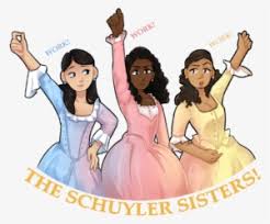 Photo at an angle of 15 degrees. Hamilton Musical Alexander Hamilton Told You So Hamilton Schuyler Sisters Drawing Transparent Png 553x480 Free Download On Nicepng