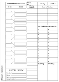 Weekly Planner 7 Habits Weekly Planner Template Highly Effective People