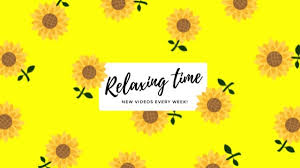Online Yellow Sunflower Relaxing Time Channel Youtube Channel Art Template Want To Make Beautiful Eye Catching Youtube Channel Art Channel Art Art Template