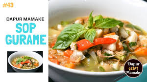 Sup ikan patin kemangi bisa anda sajikan sebagai salah satu menu makanan harian anda. Resep Sop Gurame Kemangi Segar Maknyuss Cara Membuat Sop Gurame Enak Dan Segar Youtube