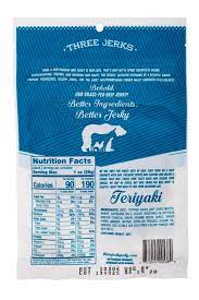 *the % daily value (dv) tells you how much a nutrient in a serving of food contributes to a daily diet. Three Jerks Jerky Nosh Com