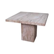 Mid Century Italian Travertine Square Marble Dining Table For Sale Dining Table Marble Marble Dining Square Dining Tables
