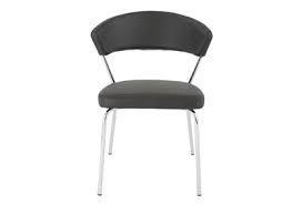 Dixie seating morrisette shaker style ladder back dining chair. Black Vegan Leather And Chrome Curved Back Dining Chair Set Of 2 Living Spaces
