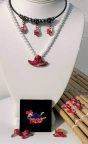 Red Hat Society Jewelry Lot Red Hatters Purple Red Necklace Earrings Ring Brooch Red Necklace Ring Earrings Red Hats