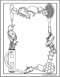 Bold 'n bossy sports coloring pages to behold! 121 Sports Coloring Sheets Customize And Print Pdf